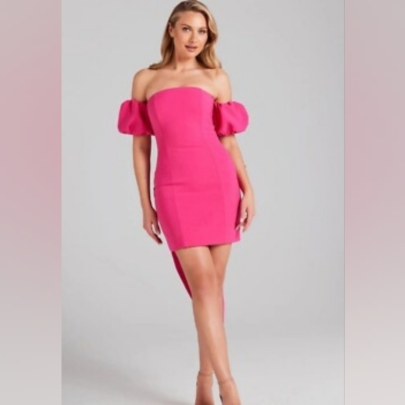 Blue Blush Dresses & Skirts - Blue Blush Hot Pink Bodycon Mini Dress